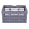 Grey Collapsible Plastic Storage Crate by Simply Tidy®